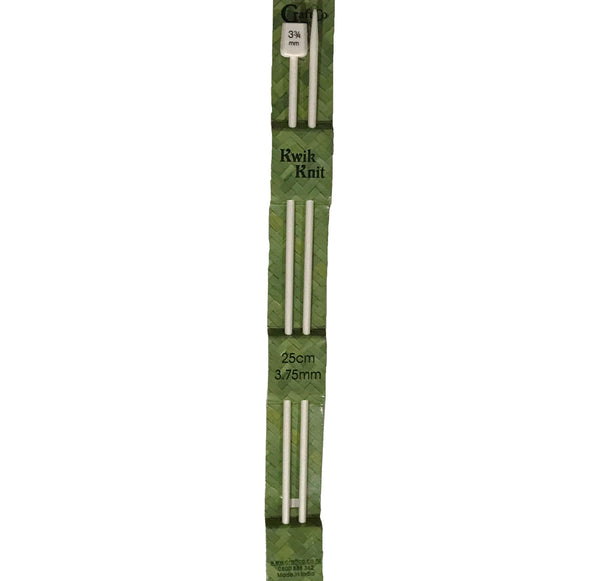 Kwik Knit Plastic Single Pointed Knitting Needles