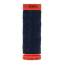 Mettler Metrosene 100% Polyester Cotton #0823 Night Blue from Gabriele's Sewing & Crafts is a durable fine sewing thread that sews delicate silks to tough denim.