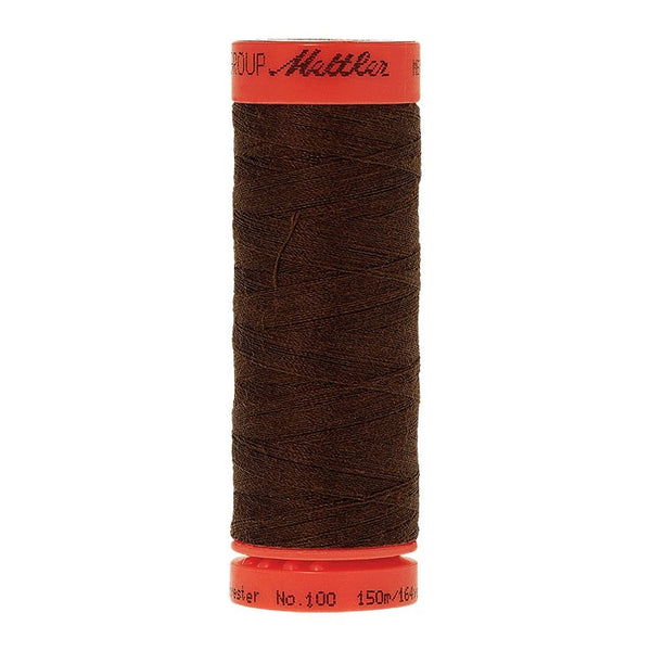 Mettler Metrosene 100% Polyester Cotton #0975 Apple Seed from Gabriele's Sewing & Crafts is a durable fine sewing thread that sews delicate silks to tough denim.