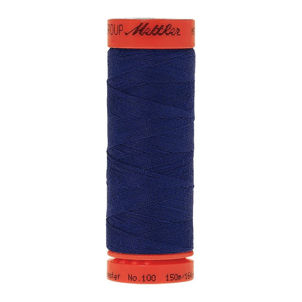 Mettler Metrosene 100% Polyester Cotton #1078 Fire Blue from Gabriele's Sewing & Crafts is a durable fine sewing thread that sews delicate silks to tough denim.