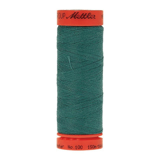Mettler Metrosene 100% Polyester Cotton #1091 Deep Aqua from Gabriele's Sewing & Crafts is a durable fine sewing thread that sews delicate silks to tough denim.