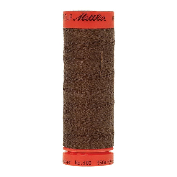 Mettler Metrosene 100% Polyester Cotton #1223 Pecan from Gabriele's Sewing & Crafts is a durable fine sewing thread that sews delicate silks to tough denim.