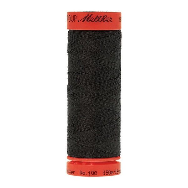 Mettler Metrosene 100% Polyester Cotton #1282 Charcoal from Gabriele's Sewing & Crafts is a durable fine sewing thread that sews delicate silks to tough denim.