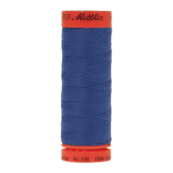 Mettler Metrosene 100% Polyester Cotton #1301 Nordic Blue from Gabriele's Sewing & Crafts is a durable fine sewing thread that sews delicate silks to tough denim.