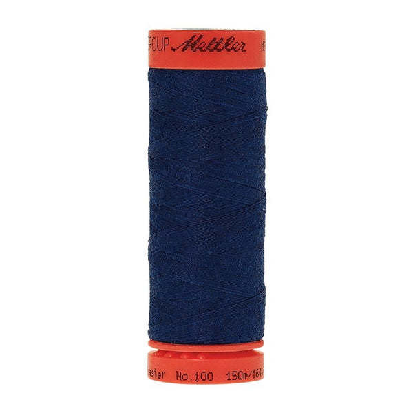 Mettler Metrosene 100% Polyester Cotton #1304 Imperial Blue from Gabriele's Sewing & Crafts is a durable fine sewing thread that sews delicate silks to tough denim.