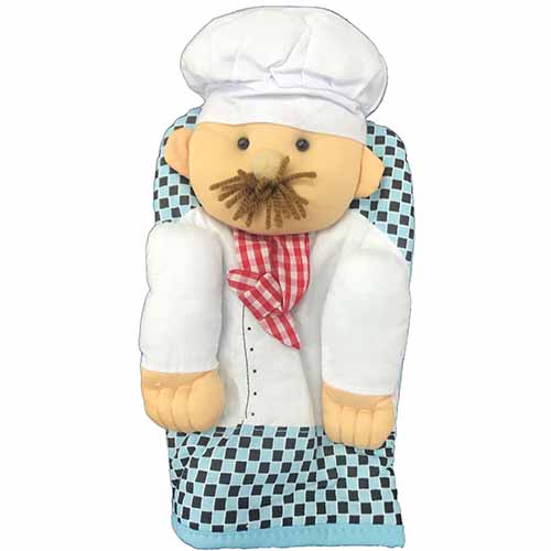 Decorative Oven Mitts 100% Cotton - Chef | Gabriele's Sewing & Crafts