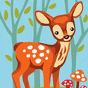 Collection D'Art Tapestry Wall Art No 3319 Baby Deer available for sale at Gabriele's Sewing & Crafts