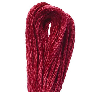DMC 117 Embroidery Cotton Shade 0498 Dark Red available for sale at Gabriele's Sewing & Crafts