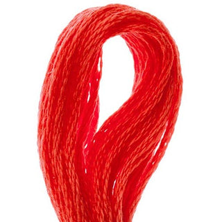 DMC 117 Embroidery Cotton Shade 606 Red Orange available for sale at Gabriele's Sewing & Crafts