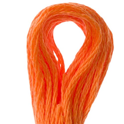 DMC 117 Embroidery Cotton Shade 970 Bright Orange available for sale at Gabriele's Sewing & Crafts