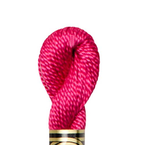 DMC 11505 Pearl 5 Cotton Skein Crimson Pink | Gabriele's Sewing