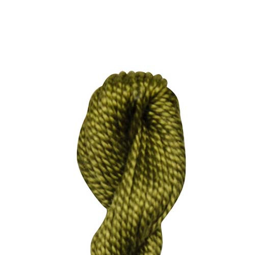 DMC 11505 Pearl 5 Cotton Skein Khaki Green | Gabriele's Sewing