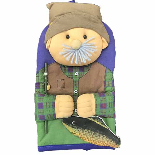 Decorative Oven Mitts 100% Cotton - Fisherman | Gabriele's Sewing