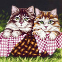 Grafitec Tapestry Wall Art No 6228 Kittens in a Basket available for sale at Gabriele's Sewing & Crafts