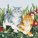 Grafitec Tapestry Wall Art No 6032 Playful Kittens available for sale at Gabriele's Sewing & Crafts