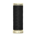 Gutermann 100% Polyester Thread #000 Black Extra Strong 100m from Gabriele's Sewing& Crafts. www.gabriele.co.nz