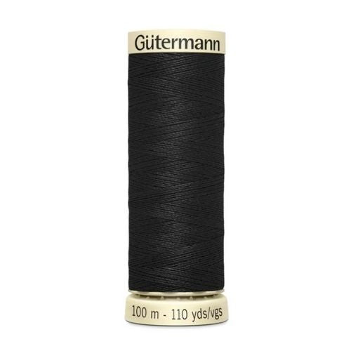 Gutermann 100% Polyester Thread #000 Black Extra Strong 100m from Gabriele's Sewing& Crafts. www.gabriele.co.nz