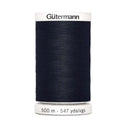 Gutermann 100% Polyester Thread #000 Black Sew All 500m from Gabriele's Sewing& Crafts. www.gabriele.co.nz