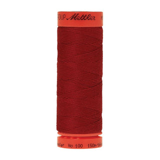 Mettler Metrosene 100% Polyester Cotton #0504 Country Red from Gabriele's Sewing & Crafts is a durable fine sewing thread that sews delicate silks to tough denim.