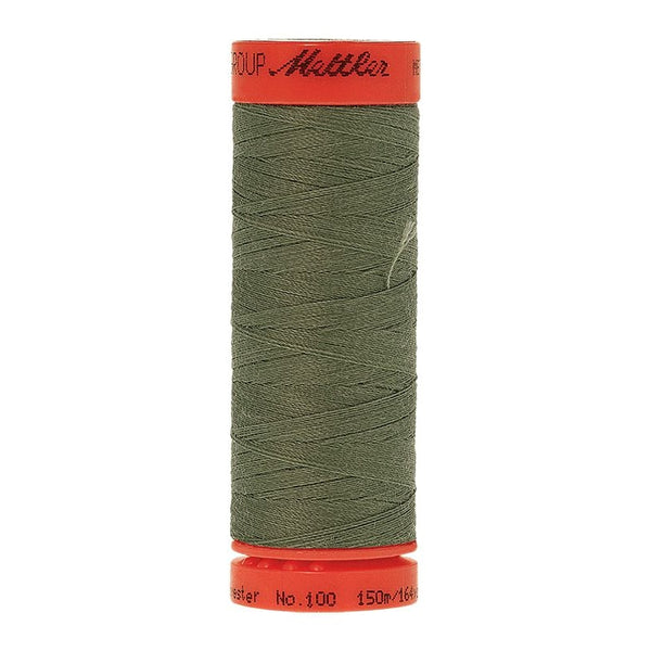 Mettler Metrosene 100% Polyester Cotton #0646 Palm Leaf from Gabriele's Sewing & Crafts is a durable fine sewing thread that sews delicate silks to tough denim.