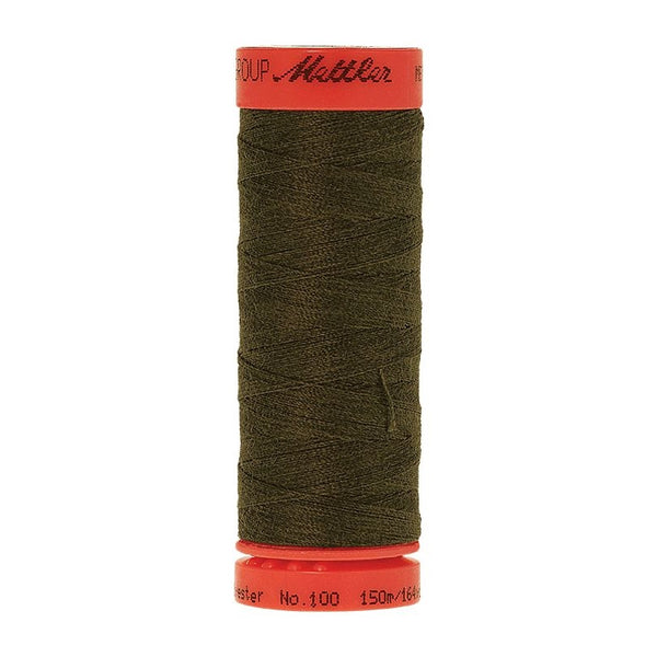Mettler Metrosene 100% Polyester Cotton #0660 Umber from Gabriele's Sewing & Crafts is a durable fine sewing thread that sews delicate silks to tough denim.