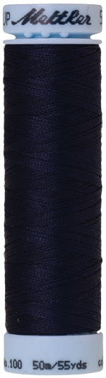 Mettler Seralon 100% Polyester Thread Shade 0016 Dark Indigo available from Gabriele's Sewing & Crafts
