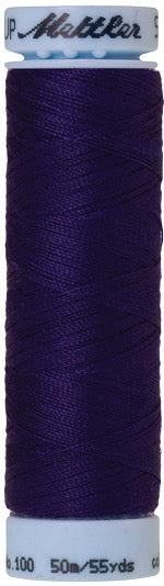 Mettler Seralon 100% Polyester Thread Shade 0046 Deep Purple available from Gabriele's Sewing & Crafts