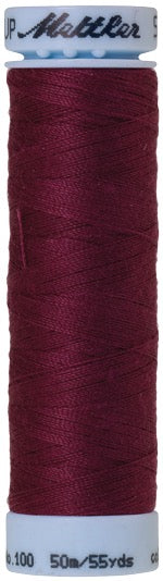 Mettler Seralon 100% Polyester Thread Shade 0157 Sangria available from Gabriele's Sewing & Crafts