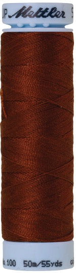 Mettler Seralon 100% Polyester Thread Shade 0278 Rust available from Gabriele's Sewing & Crafts