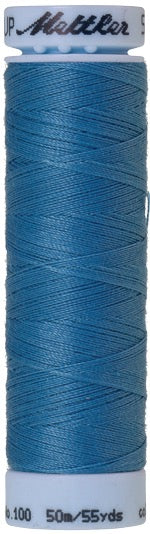 Mettler Seralon 100% Polyester Thread Shade 0338 Reef Blue available from Gabriele's Sewing & Crafts