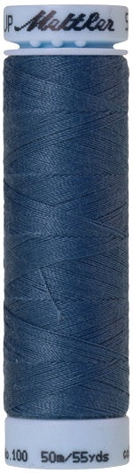 Mettler Seralon 100% Polyester Thread Shade 0352 Smoky Blue available from Gabriele's Sewing & Crafts