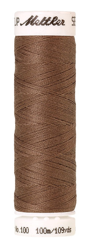 Mettler Seralon 100% Polyester Thread Shade 0387 Brown Mushroom available from Gabriele's Sewing & Crafts