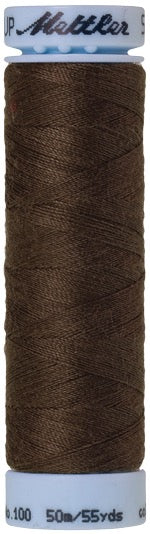 Mettler Seralon 100% Polyester Thread Shade 0399 Earthy Brown Coal available from Gabriele's Sewing & Crafts