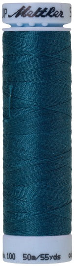 Mettler Seralon 100% Polyester Thread Shade 0483 Dark Turquoise available from Gabriele's Sewing & Crafts