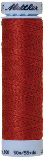 Mettler Seralon 100% Polyester Thread Shade 0508 Dark Rust available from Gabriele's Sewing & Crafts