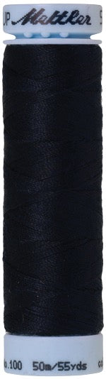Mettler Seralon 100% Polyester Thread Shade 0810 Blue Black available from Gabriele's Sewing & Crafts