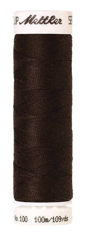 Mettler Seralon 100% Polyester Thread Shade 1048 Dark Amber available from Gabriele's Sewing & Crafts