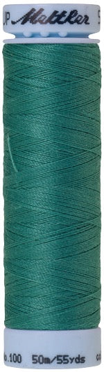 Mettler Seralon 100% Polyester Thread Shade 1091 Deep Aqua available from Gabriele's Sewing & Crafts