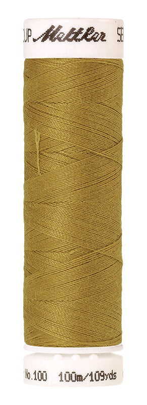Mettler Seralon 100% Polyester Thread Shade 1102 Ocher available from Gabriele's Sewing & Crafts