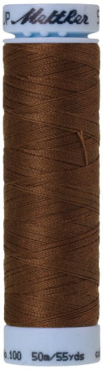 Mettler Seralon 100% Polyester Thread Shade 1223 Dark Pecan available from Gabriele's Sewing & Crafts