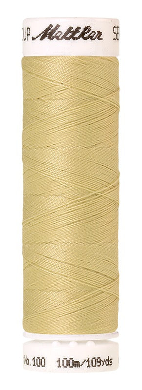 Mettler Seralon 100% Polyester Thread Shade 1412 Lemon Frost available from Gabriele's Sewing & Crafts