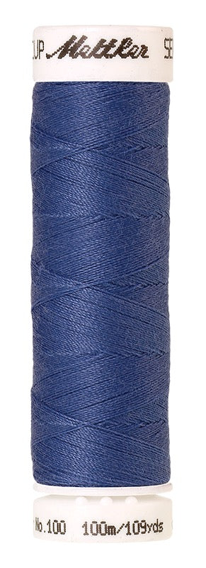 Mettler Seralon 100% Polyester Thread Shade 1464 Tufts Blue available from Gabriele's Sewing & Crafts