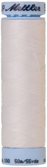 Mettler Seralon 100% Polyester Thread Shade 2000 White available from Gabriele's Sewing & Crafts