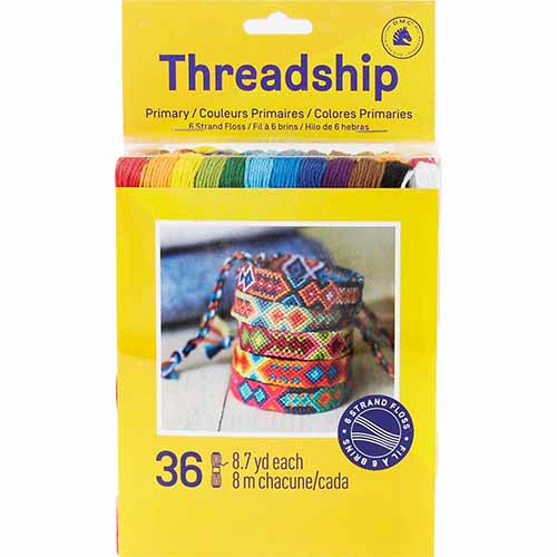 DMC Primary Colours Threadship 6-Strand 36-Pack | Gabriele's Sewing & Crafts