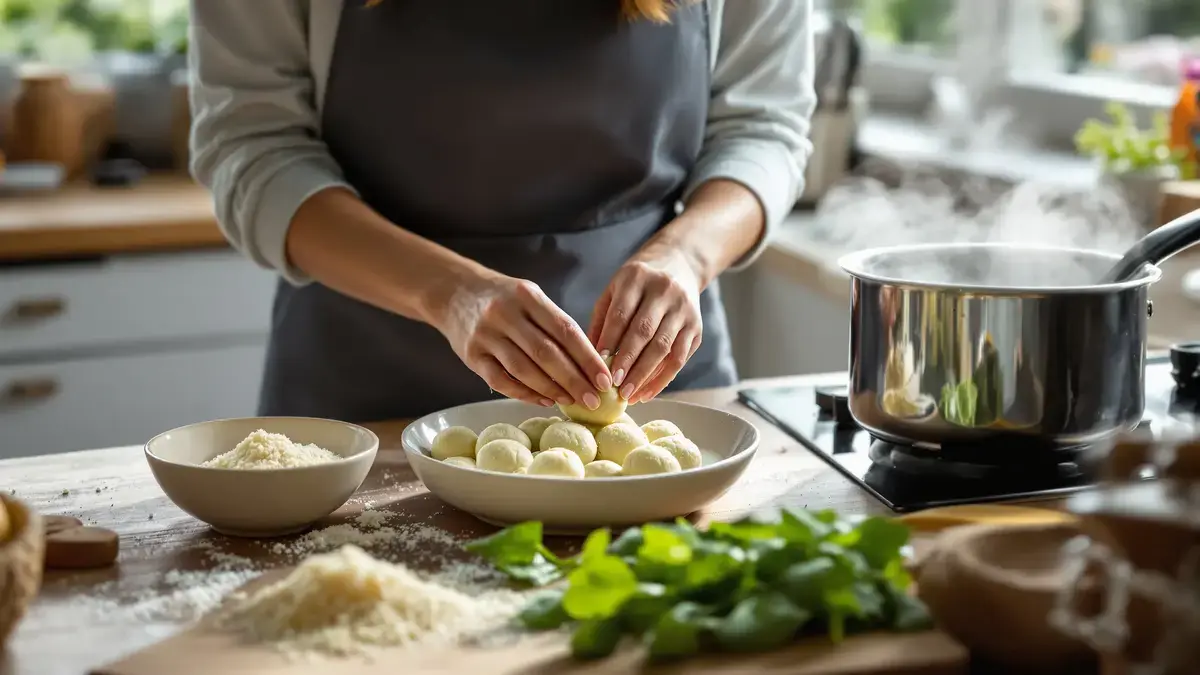 I replaced ravioli with these ricotta spinach balls softer ready in 25 minutes with only 5 ingredients