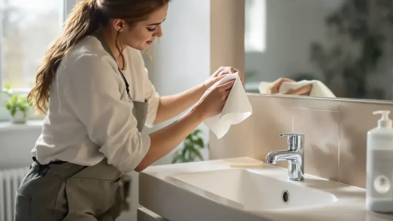 This Vinegar-Soaked Toilet Paper Trick Solves a Commonly Overlooked Bathroom Problem
